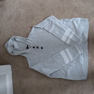 American Eagle Grey Hooded Sweater Size S